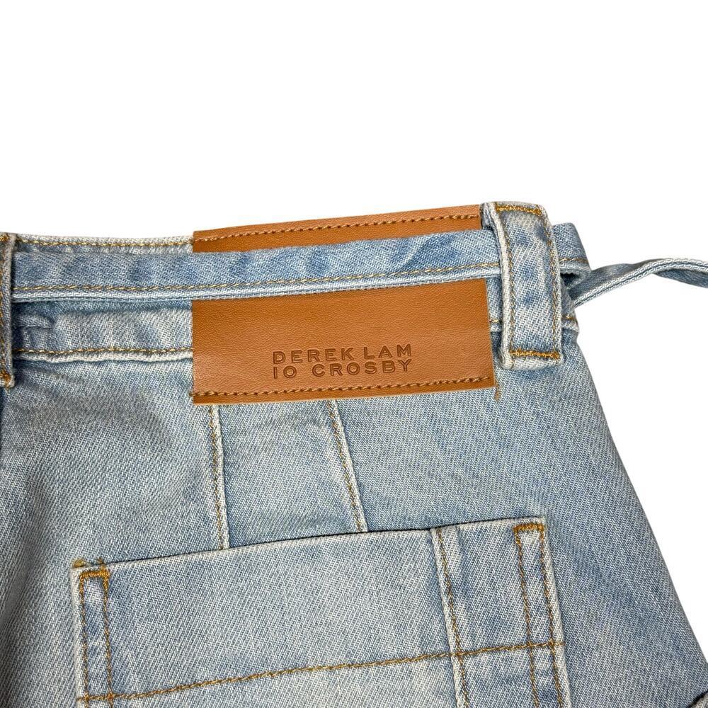 Derek Lam 10 Crosby Light Wash Zuri Cropped Wide Leg Pant Size 27 - Picture 10 of 11